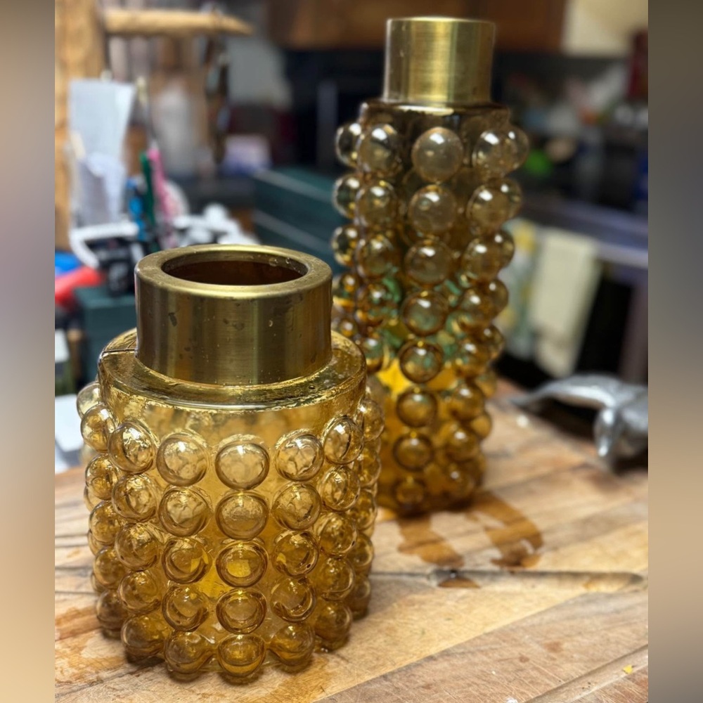 NWT Amber Bubble Vase Z Gallerie Small